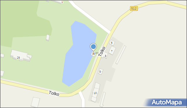 Tolko, Tolko, 30, mapa Tolko