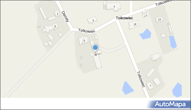 Tolkowiec, Tolkowiec, 36, mapa Tolkowiec