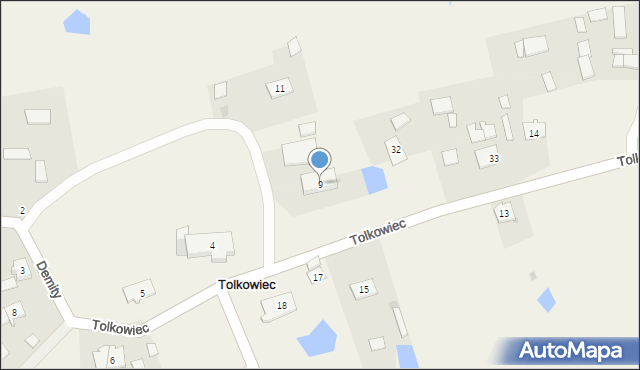 Tolkowiec, Tolkowiec, 9, mapa Tolkowiec