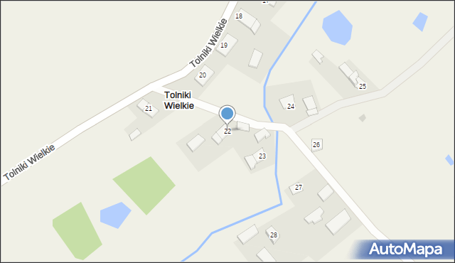 Tolniki Wielkie, Tolniki Wielkie, 22, mapa Tolniki Wielkie