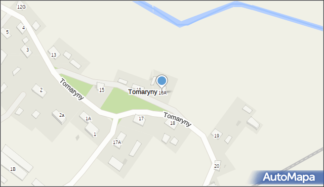 Tomaryny, Tomaryny, 16A, mapa Tomaryny