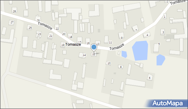 Tomasze, Tomasze, 12, mapa Tomasze