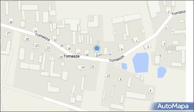 Tomasze, Tomasze, 13, mapa Tomasze