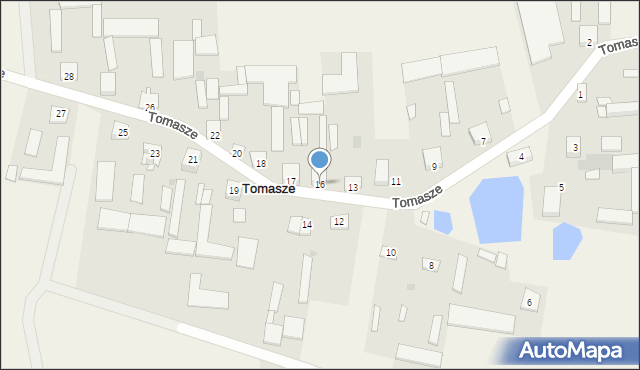 Tomasze, Tomasze, 16, mapa Tomasze