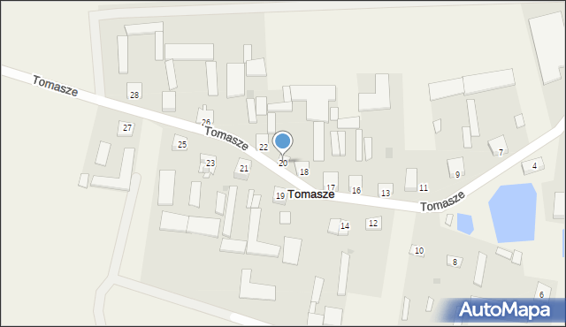 Tomasze, Tomasze, 20, mapa Tomasze