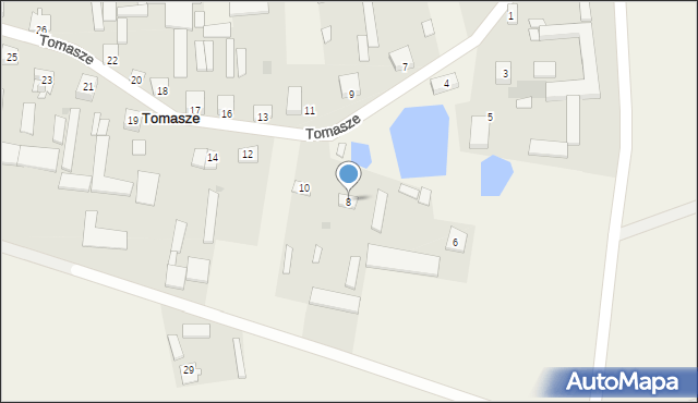 Tomasze, Tomasze, 8, mapa Tomasze