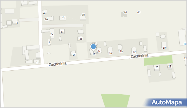 Tomaszewo, Tomaszewo, 1d, mapa Tomaszewo