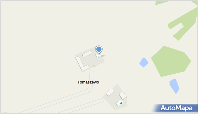 Tomaszewo, Tomaszewo, 17, mapa Tomaszewo