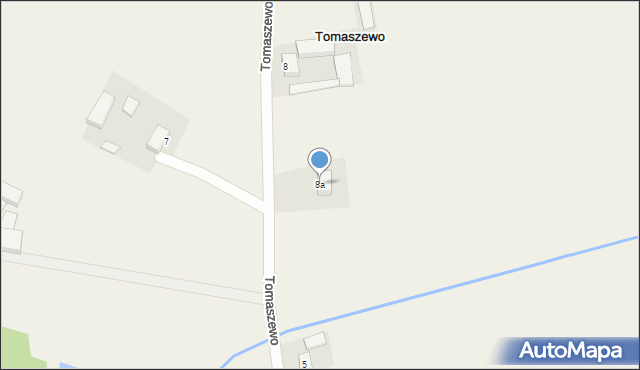 Tomaszewo, Tomaszewo, 8a, mapa Tomaszewo