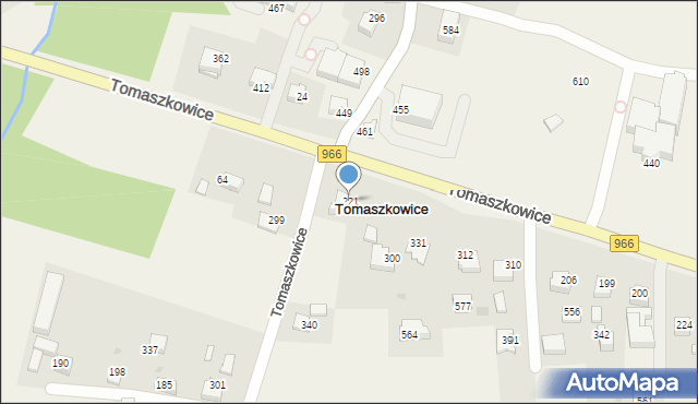 Tomaszkowice, Tomaszkowice, 221, mapa Tomaszkowice