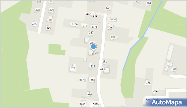 Tomaszkowice, Tomaszkowice, 332, mapa Tomaszkowice