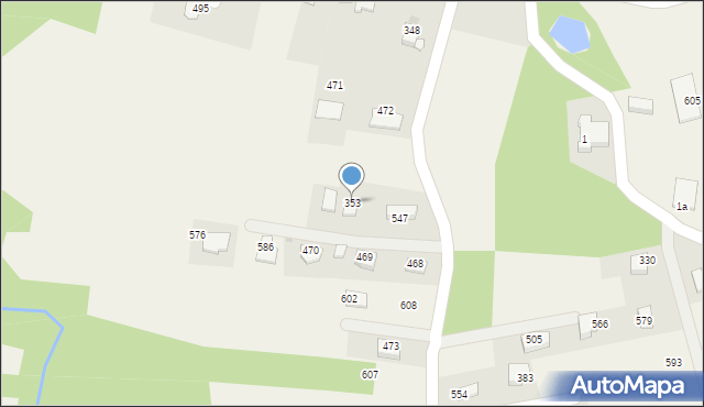 Tomaszkowice, Tomaszkowice, 353, mapa Tomaszkowice