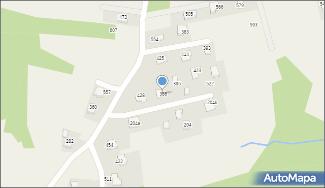 Tomaszkowice, Tomaszkowice, 388, mapa Tomaszkowice