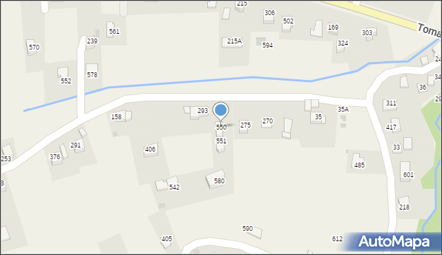 Tomaszkowice, Tomaszkowice, 550, mapa Tomaszkowice