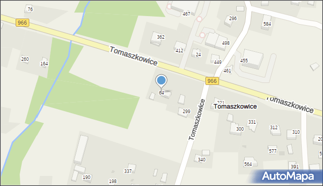 Tomaszkowice, Tomaszkowice, 64, mapa Tomaszkowice