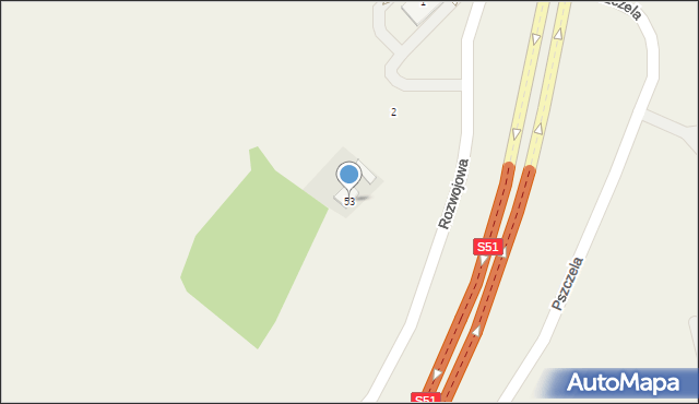 Tomaszkowo, Tomaszkowo, 53, mapa Tomaszkowo