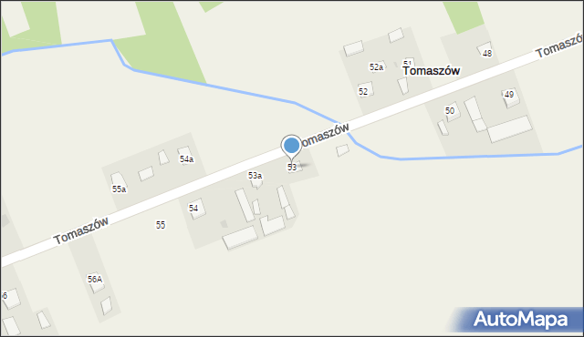 Tomaszów, Tomaszów, 53, mapa Tomaszów