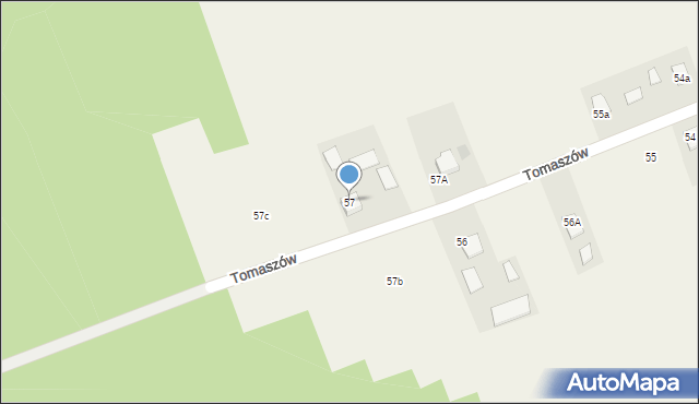 Tomaszów, Tomaszów, 57, mapa Tomaszów