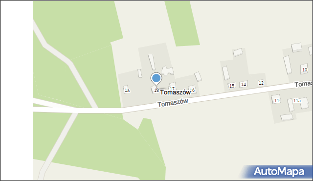 Tomaszów, Tomaszów, 18, mapa Tomaszów