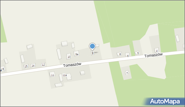 Tomaszów, Tomaszów, 9, mapa Tomaszów