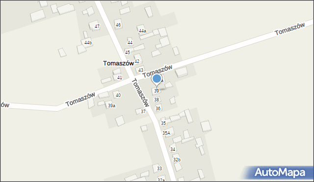 Tomaszów, Tomaszów, 39, mapa Tomaszów