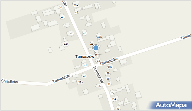 Tomaszów, Tomaszów, 42, mapa Tomaszów