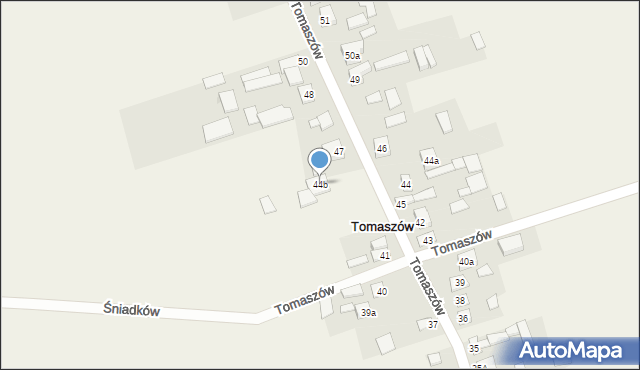 Tomaszów, Tomaszów, 44b, mapa Tomaszów