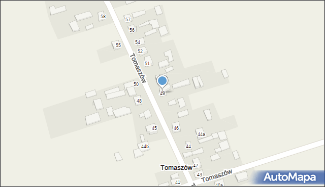 Tomaszów, Tomaszów, 49, mapa Tomaszów