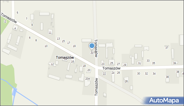 Tomaszów, Tomaszów, 21, mapa Tomaszów