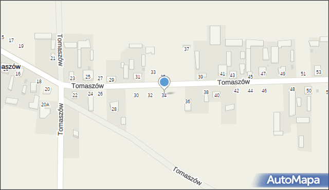 Tomaszów, Tomaszów, 34, mapa Tomaszów