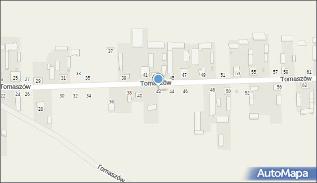 Tomaszów, Tomaszów, 42, mapa Tomaszów