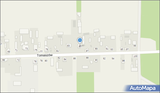 Tomaszów, Tomaszów, 85, mapa Tomaszów