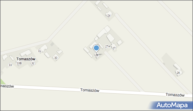 Tomaszów, Tomaszów, 28, mapa Tomaszów