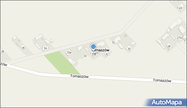 Tomaszów, Tomaszów, 33B, mapa Tomaszów