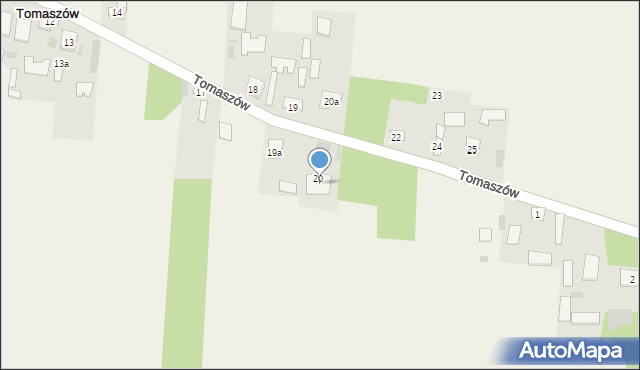 Tomaszów, Tomaszów, 21, mapa Tomaszów