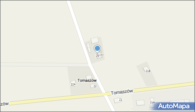 Tomaszów, Tomaszów, 23, mapa Tomaszów