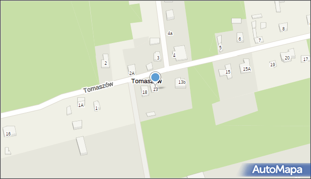 Tomaszów, Tomaszów, 13, mapa Tomaszów