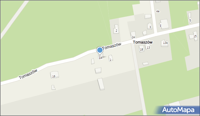 Tomaszów, Tomaszów, 1A, mapa Tomaszów