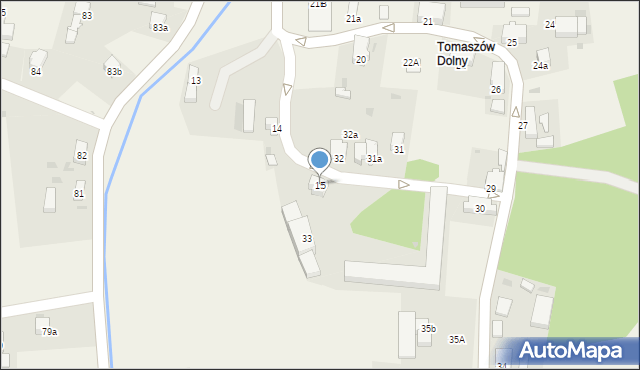 Tomaszów Bolesławiecki, Tomaszów Bolesławiecki, 15, mapa Tomaszów Bolesławiecki