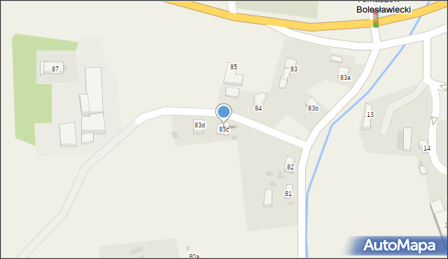 Tomaszów Bolesławiecki, Tomaszów Bolesławiecki, 83c, mapa Tomaszów Bolesławiecki