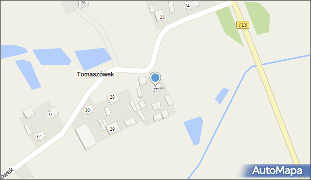 Tomaszówek, Tomaszówek, 27, mapa Tomaszówek