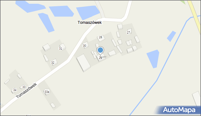 Tomaszówek, Tomaszówek, 29, mapa Tomaszówek