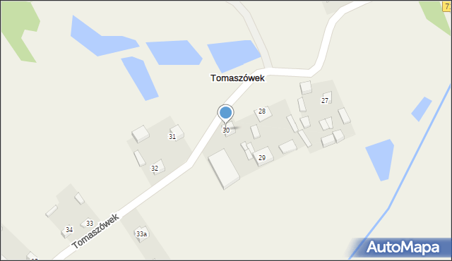 Tomaszówek, Tomaszówek, 30, mapa Tomaszówek