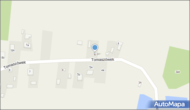 Tomaszówek, Tomaszówek, 5, mapa Tomaszówek