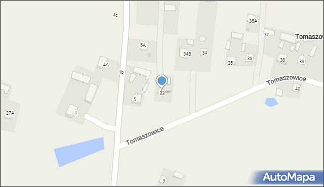 Tomaszowice, Tomaszowice, 33, mapa Tomaszowice