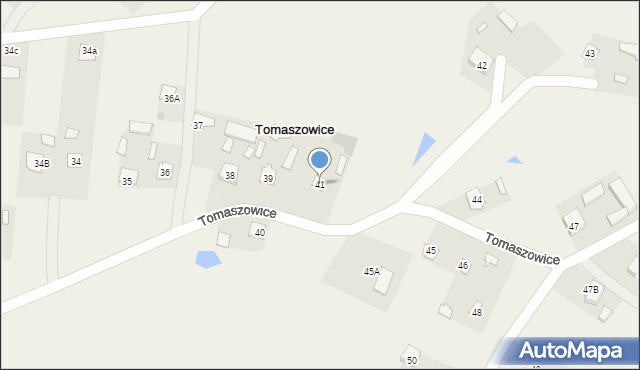 Tomaszowice, Tomaszowice, 41, mapa Tomaszowice