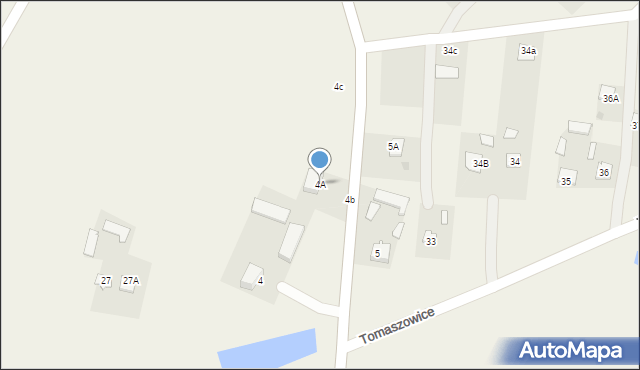 Tomaszowice, Tomaszowice, 4A, mapa Tomaszowice