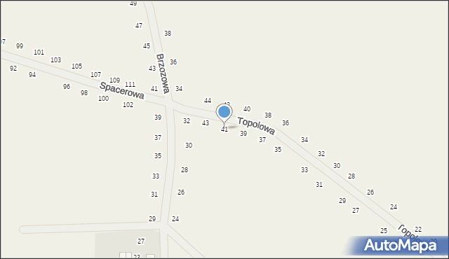 Tomaszowice, Topolowa, 41, mapa Tomaszowice