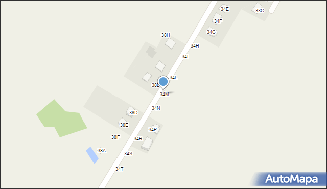 Tomaszowice-Kolonia, Tomaszowice-Kolonia, 34M, mapa Tomaszowice-Kolonia