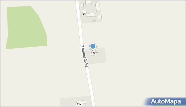 Tomaszówka, Tomaszówka, 15A, mapa Tomaszówka